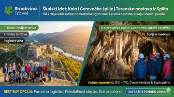 Školski izlet: Knin i Cerovačke špilje Terenska nastava iz Splita