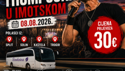 KONCERT THOMPSONA U IMOTSKOM! Prijevoz iz Splita, Solina, Kaštela i Trogira