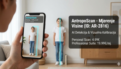 AntropoScan - Mjerenje Visine